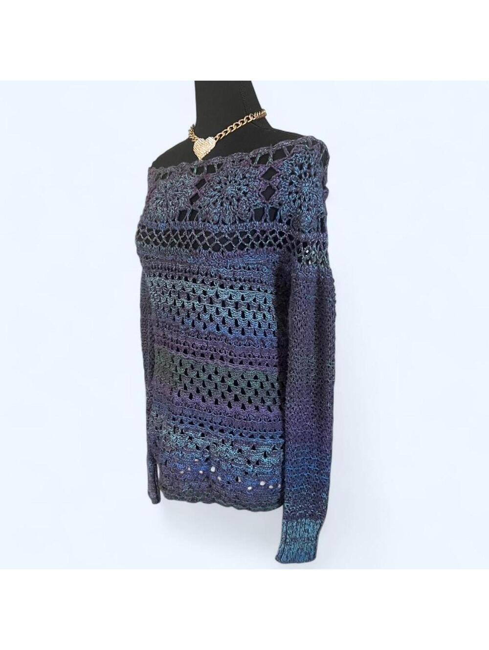 Vintage Y2K Free People Crochet Boho Fairycore Festival Top size extra small 🦋 - Picture 5 of 7